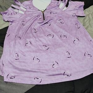 Lavender Heart Blouse